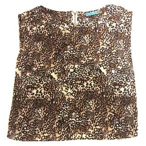 Alice + Olivia Animal Print Top, XS